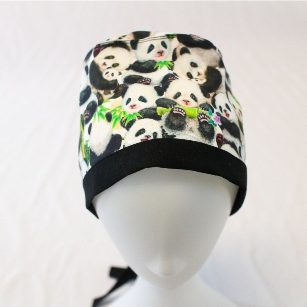 Panda Surgical Scrub Cap Dentist Vet Chemo Hat